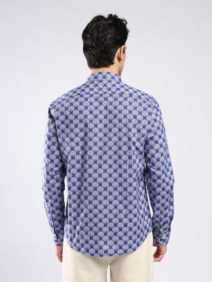Auvomo - Digital Printed Shirt - Blue - Espanshe