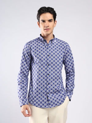 Auvomo - Digital Printed Shirt - Blue - Espanshe
