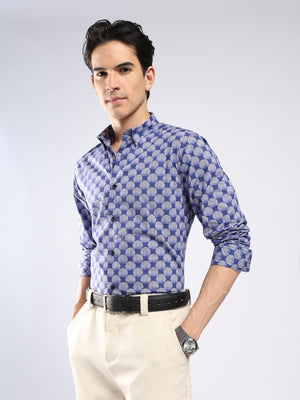 Auvomo - Digital Printed Shirt - Blue - Espanshe