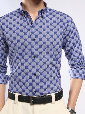 Auvomo - Digital Printed Shirt - Blue - Espanshe