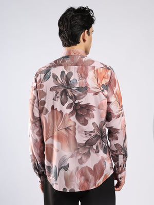 Auvomo - Digital Printed Shirt - Light Mauve - Espanshe
