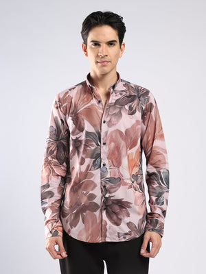 Auvomo - Digital Printed Shirt - Light Mauve - Espanshe