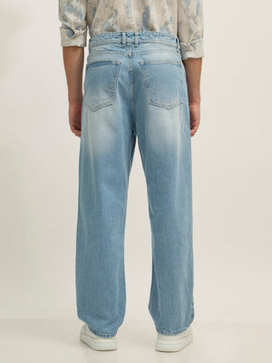 Ott - Relaxed Fit Jeans - Blue Shade - Espanshe