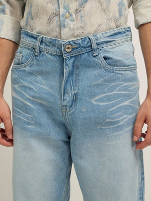 Ott - Relaxed Fit Jeans - Blue Shade - Espanshe