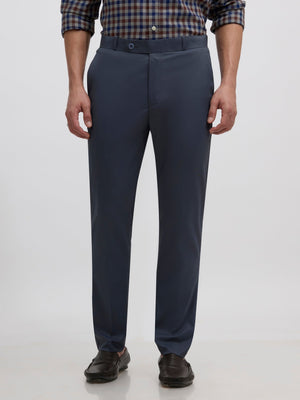 Falcon - Skinny fit Formal Pant - Cement Blue - Espanshe