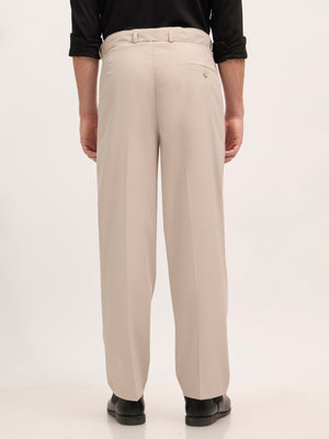 Maximilian -men's Beltless Formal Pant in grey