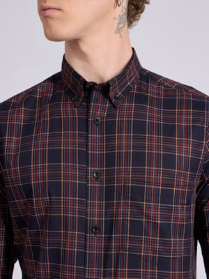 Men's Check Shirt in Red