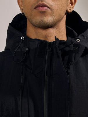 Quiterie - Hooded Jacket - Black - Espanshe