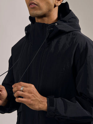 Quiterie - Hooded Jacket - Black - Espanshe