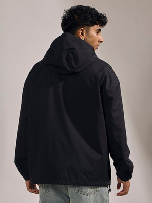 Quiterie - Hooded Jacket - Jet Black - Espanshe