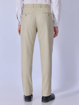 Aqua - Classic Fit Formal Pant - Dark Beige - Espanshe