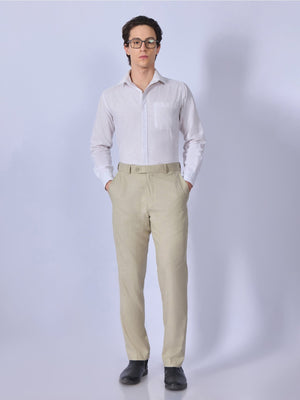 Aqua - Classic Fit Formal Pant - Dark Beige - Espanshe