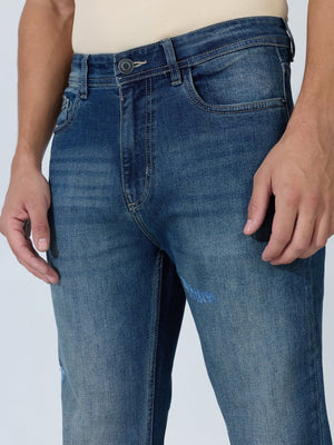 Brim - Straight Fit Jeans - Blue Shade - Espanshe