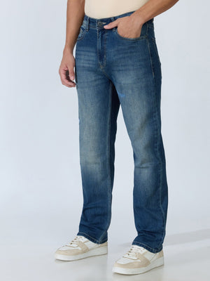 Brim - Straight Fit Jeans - Blue Shade - Espanshe