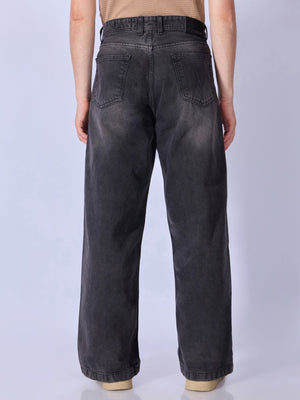 Clay - Wide Fit Jeans - Black Shade - Espanshe