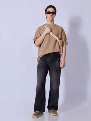 Clay - Wide Fit Jeans - Black Shade - Espanshe