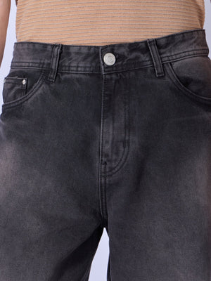 Clay - Wide Fit Jeans - Black Shade - Espanshe