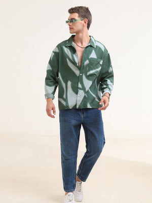 Tam Baggy Abstract Printed Shirt-Green - Espanshe
baggy shirt for men
printed baggy shirt for men