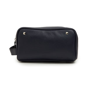 men's Minimalistic Leather Bag - violet