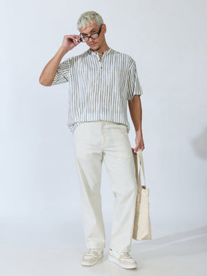 Bliss - Comfort Fit Cotton Pant - Light Beige - Espanshe