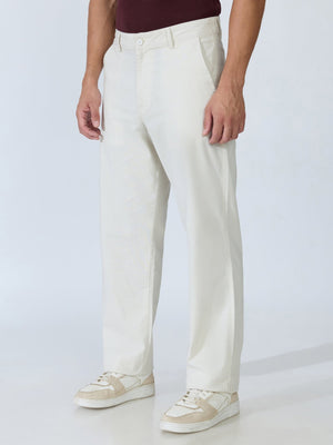 Bliss - Comfort Fit Cotton Pant - Light Beige - Espanshe