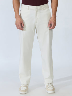 Bliss - Comfort Fit Cotton Pant - Light Beige - Espanshe