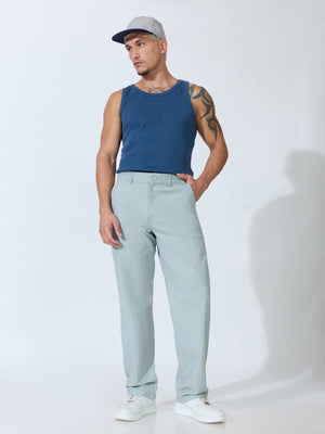 Bliss - Comfort Fit Cotton Pant - Sea Green - Espanshe