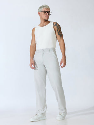 Bliss - Comfort Fit Cotton Pant - Grey - Espanshe