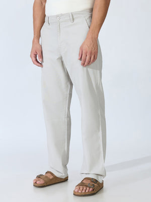 Bliss - Comfort Fit Cotton Pant - Silver Grey - Espanshe