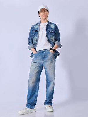 Brass - Relaxed Fit Jeans - Blue - Espanshe