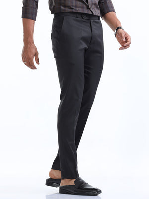 Casual Men's Premium Two-Way Black Formal Pant