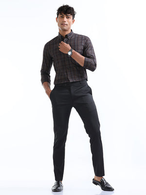 Premium Two-Way Black Formal Pant For Men's