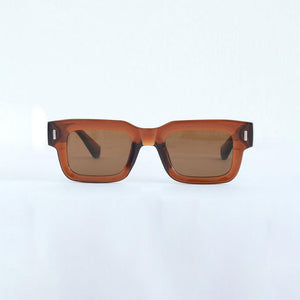 Vague Tinted Square Sunglass Brown - Espanshe