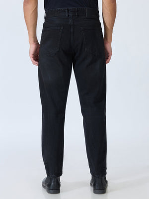 Jade - Crop Fit Jeans - Black - Espanshe
