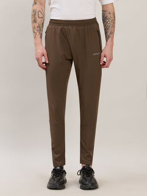Klyra - Regular Track Pant - Dark Brown - Espanshe