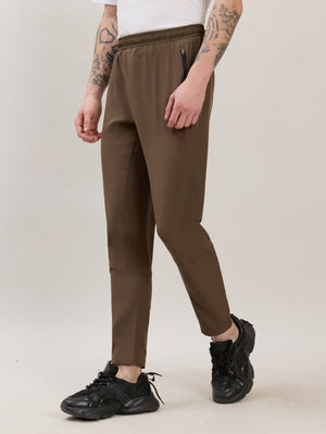 Klyra - Regular Track Pant - Dark Brown - Espanshe