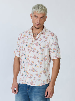 Koralo - Digital Printed Half Sleeve Shirt - Red - Espanshe