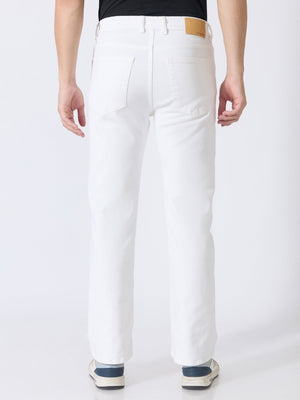 Linear - Straight Fit Jeans - White - Espanshe