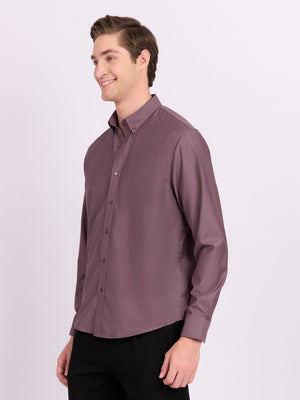 Lololo - Relaxed Fit Plain Shirt - Light Grape - Espanshe