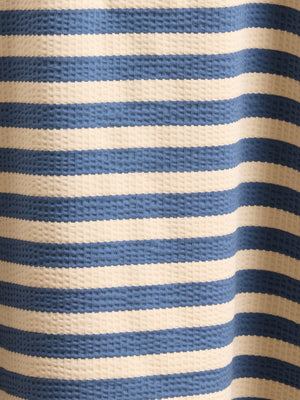 Neliis-1 - Textured Stripe Polo T-Shirt – Blue - Espanshe