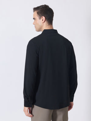 Nemo-9 - Stone Embellished Shirt - Black - Espanshe