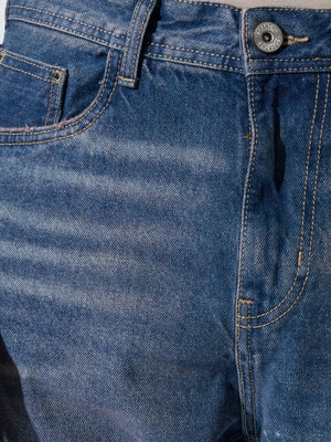 Nomad - Crop Fit Jeans - Blue - Espanshe