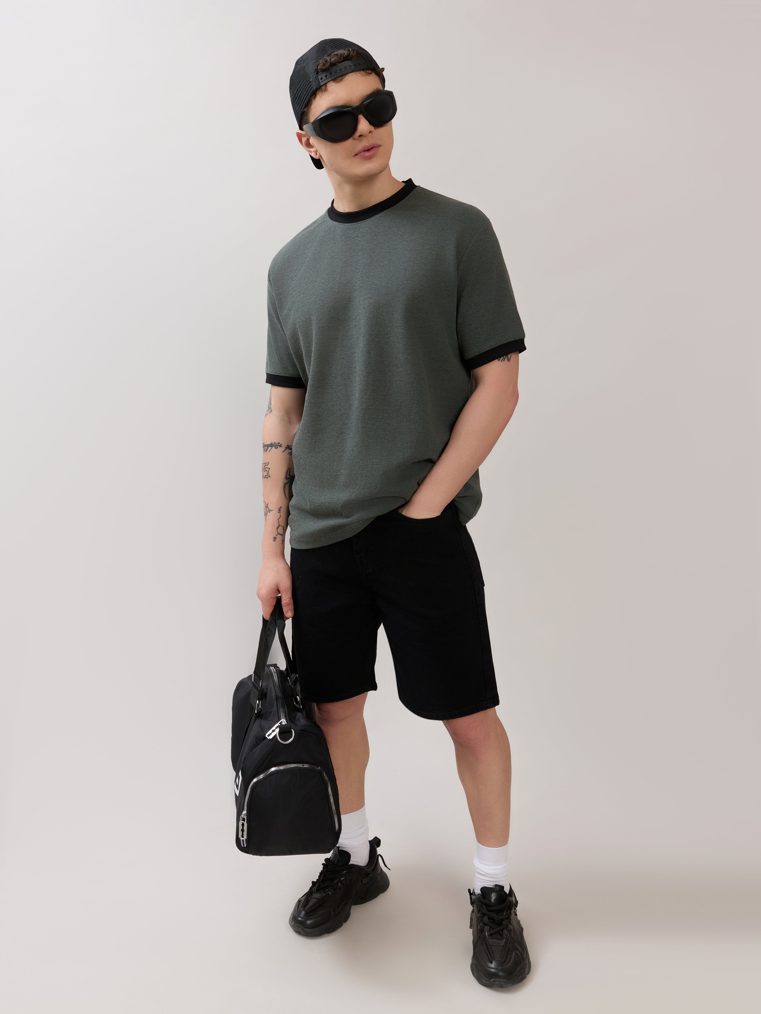 Karoon - Slim Fit Round-Neck T-Shirt - Green