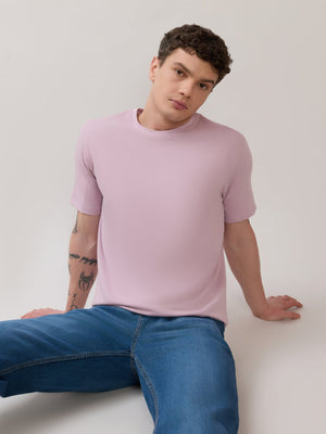 Zanaia - Slim Fit T-Shirt - Baby Pink - Espanshe