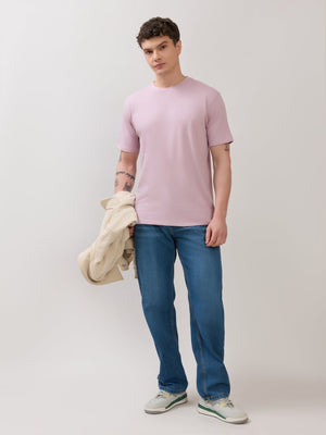 Zanaia - Slim Fit T-Shirt - Baby Pink - Espanshe