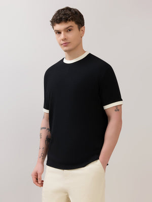 Karoon - Slim Fit Round-Neck T-Shirt - Black - Espanshe