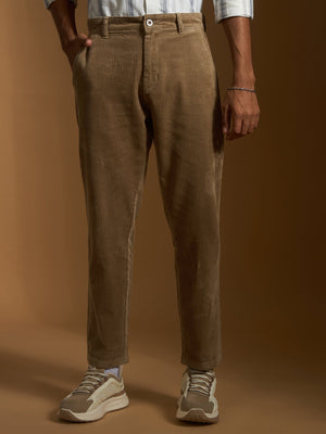 Holden - Corduroy Crop Trouser - Peanut Brown - Espanshe