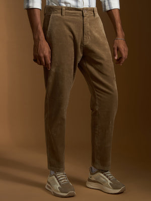 Holden - Corduroy Crop Trouser - Peanut Brown - Espanshe