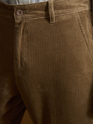 Holden - Corduroy Crop Trouser - Peanut Brown - Espanshe