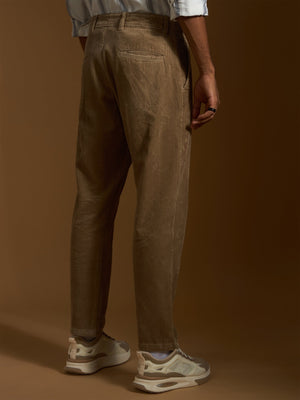Holden - Corduroy Crop Trouser - Peanut Brown - Espanshe
